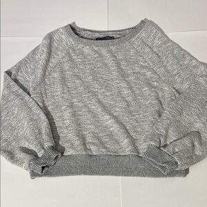 Abercrombie & Fitch Heather Gray Lightweight Sweater Small Fall Winter Womens